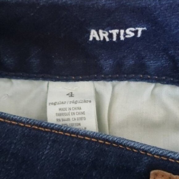 American Eagle | Artist Crop Jeans Size 4 Dark Wash Size 4 - Picture 6 of 6